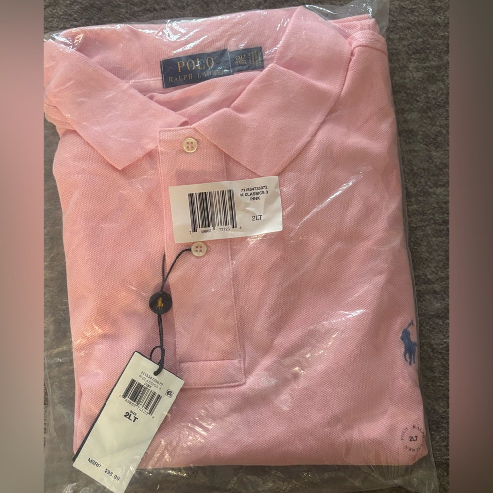 Ralph Lauren Light Pink Polo Shirt